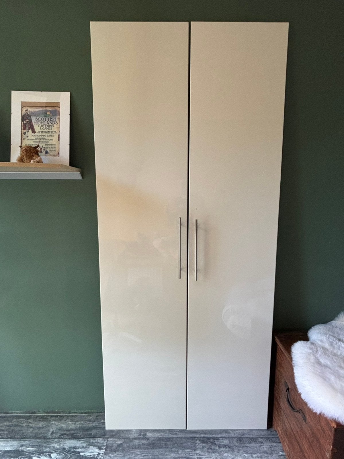 Twee deuren Pax IKEA glossy wit., Ophalen, Gebruikt, 200 cm of meer, 50 tot 100 cm