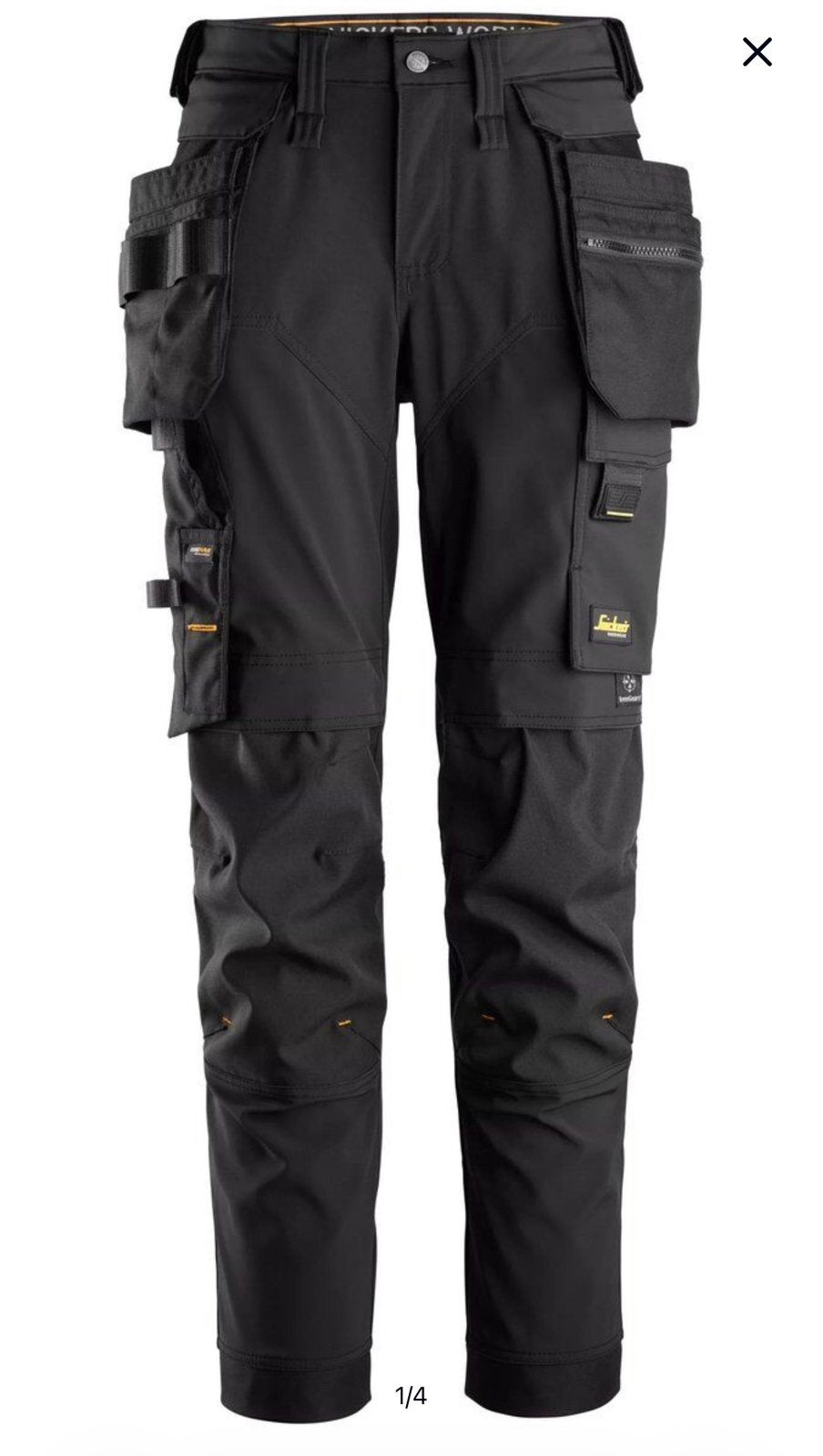 Nieuw: Snickers Dames Stretch Werkbroek Zwart Maat 38, Maat 38/40 (M), Zwart, Nieuw, Ophalen of Verzenden