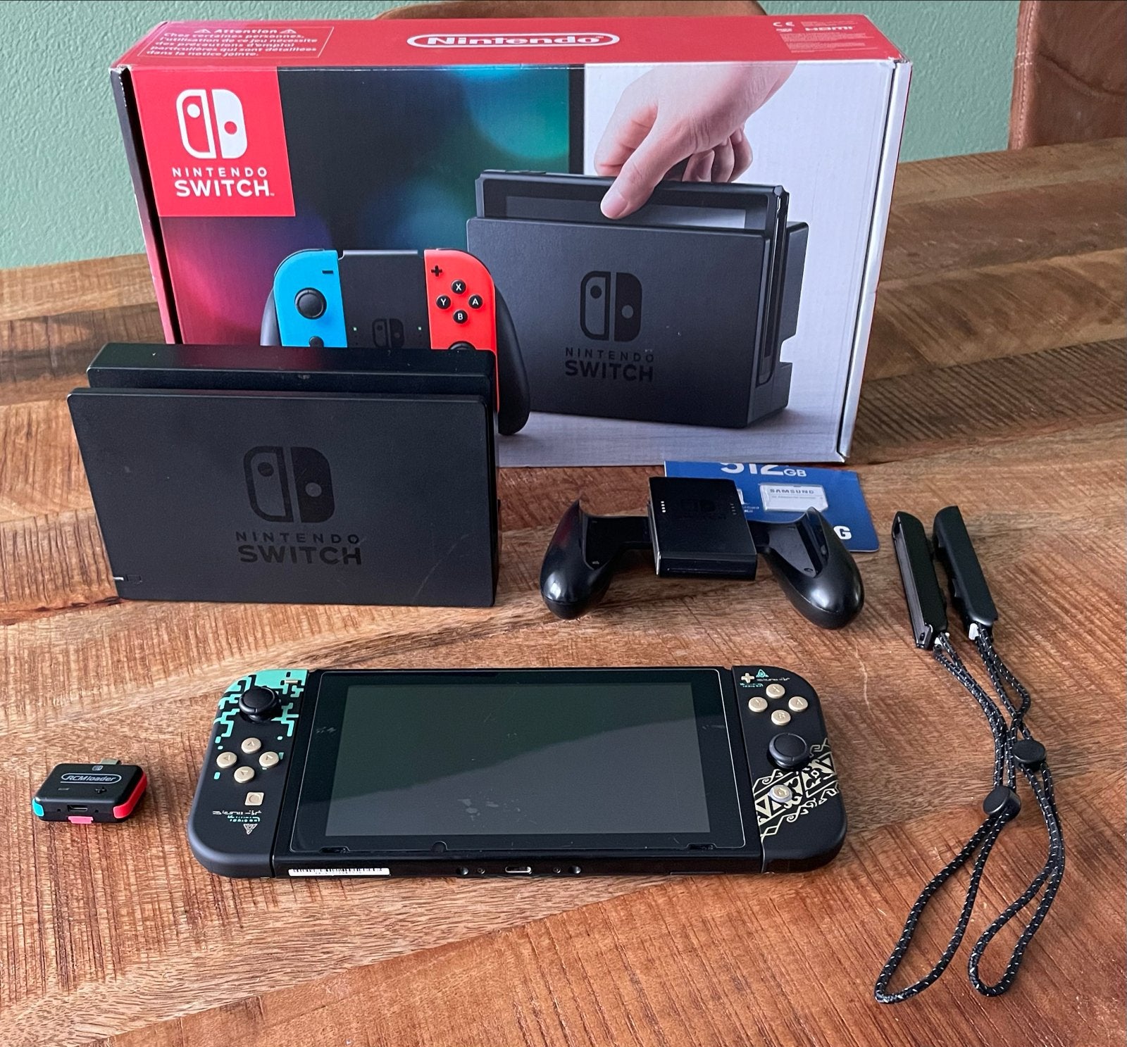 Nintendo Switch V1 (cfw ready 512GB), Spelcomputers en Games, Ophalen of Verzenden, Gebruikt, Met 2 controllers, Switch Original