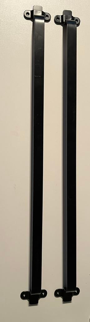 IKEA KROKEN metalen stang (2x) met 10 haken, 79cm, Ophalen, IKEA, Zwart, Metaal