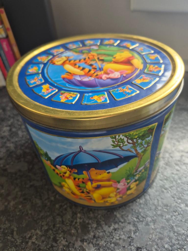 Winnie de Poeh hoge koektrommel - Disney Verzamelobject, Ophalen of Verzenden, Winnie de Poeh of vrienden, Gebruikt