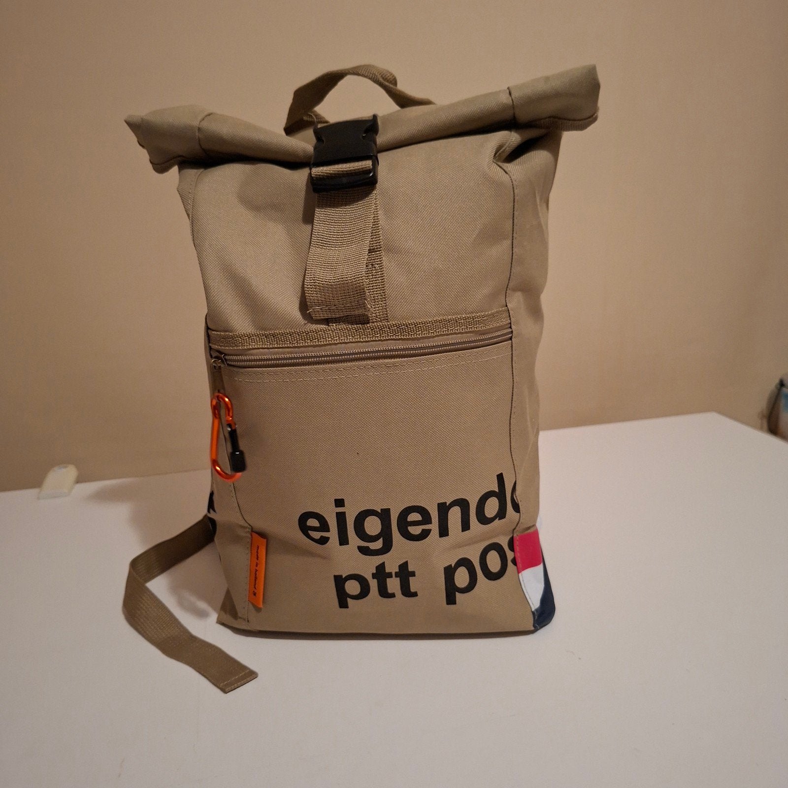 Originele PTT Post rugtas met lunchbox - Nieuwstaat, Ophalen of Verzenden, Zo goed als nieuw, 25 tot 40 cm, Overige merken