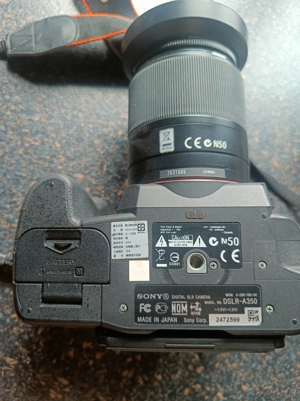 Sony DSLR-A350 spiegelreflexcamera met lens en accessoires, Ophalen, Gebruikt, Spiegelreflex, Beeldstabilisatie