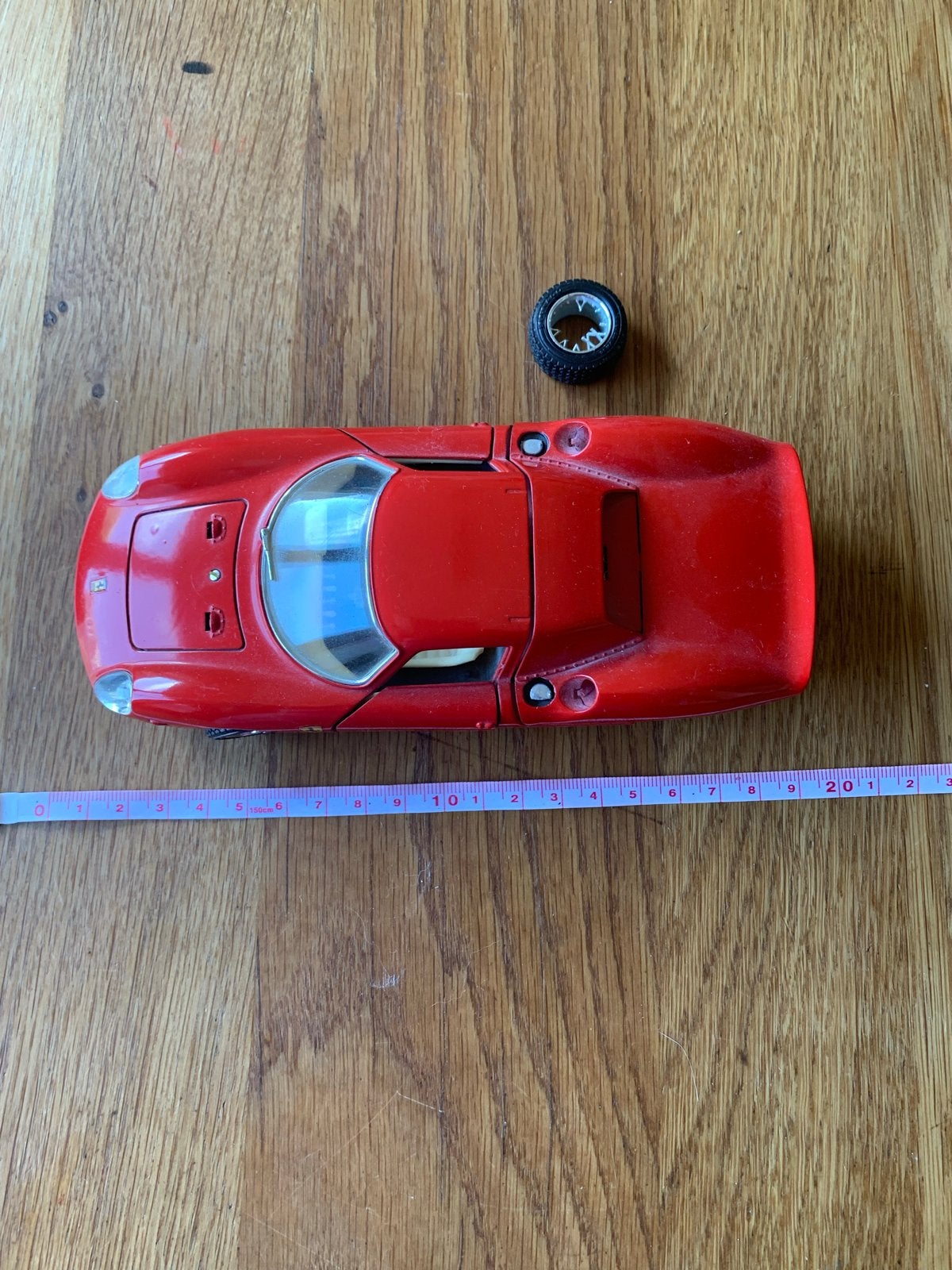 Bburago Ferrari 308 GTB schaalmodel - rood, Ophalen of Verzenden, Gebruikt, Auto, Bburago