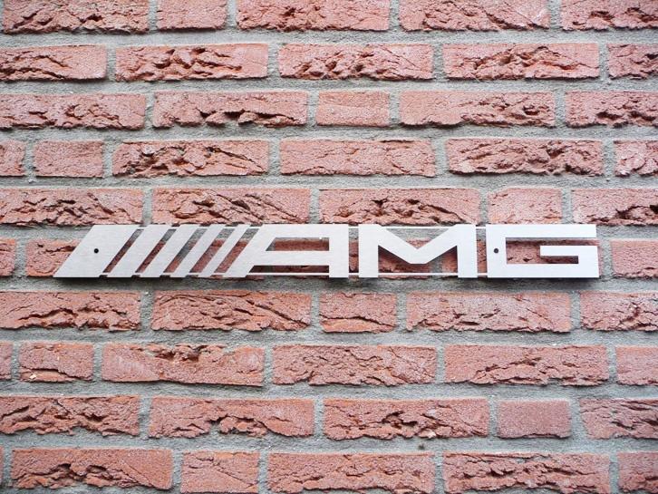 Uniek AMG RVS logo 100cm, Ophalen of Verzenden
