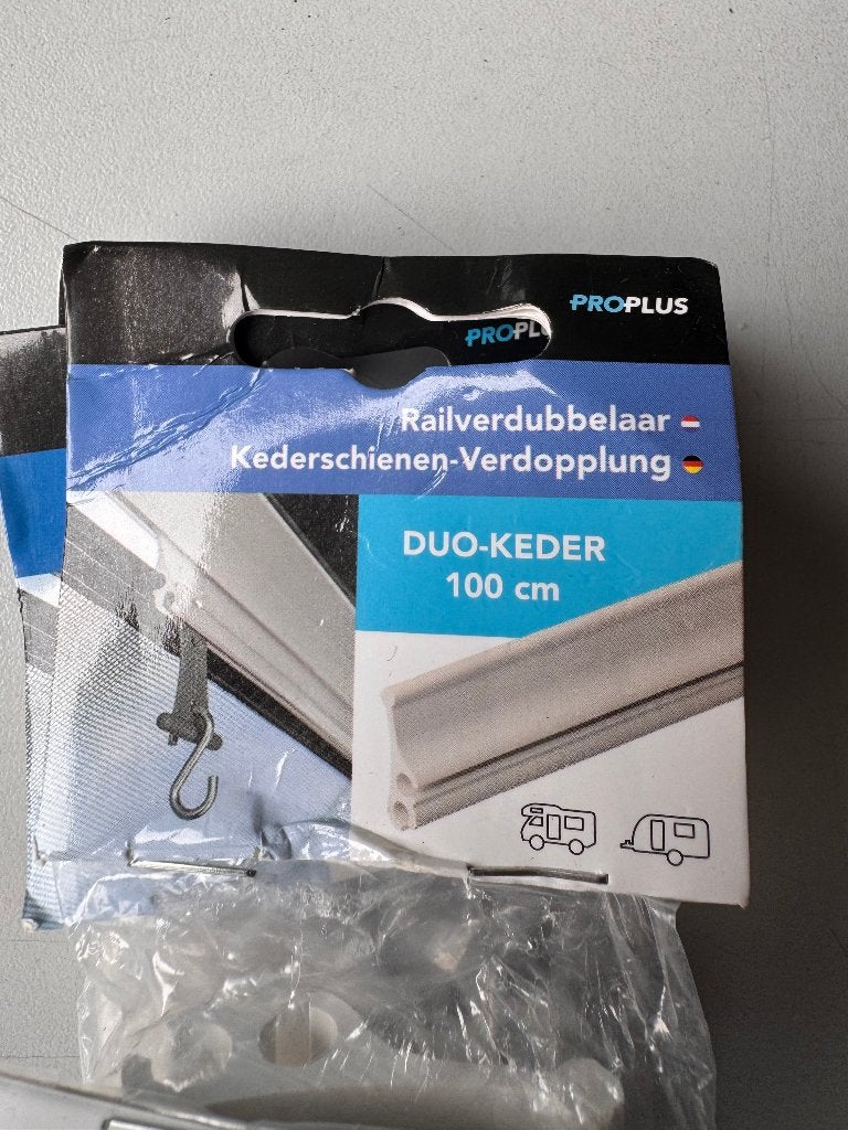4x 1meter luifel rail verdubbelaar (NIEUW), Caravans en Kamperen, Ophalen of Verzenden, Nieuw