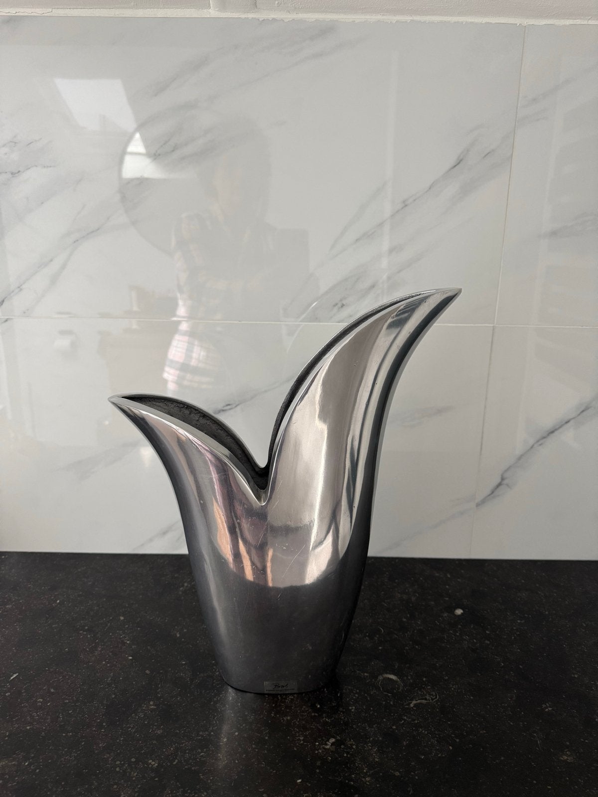 Mooie aluminium vaas van het merk Bob, Ophalen