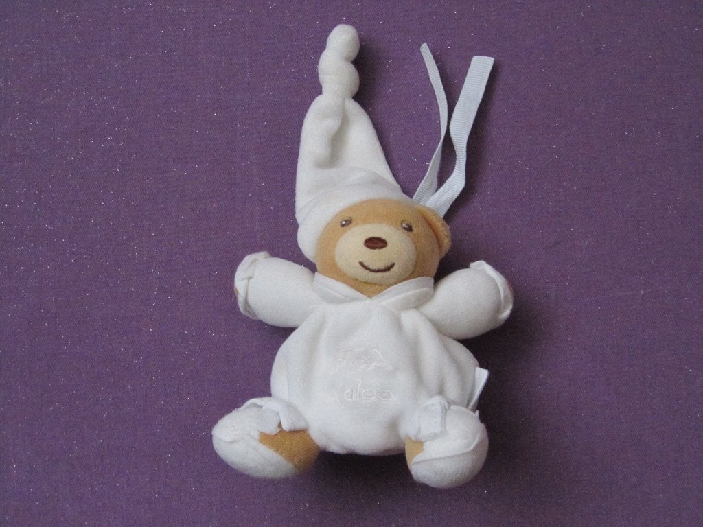 KALOO Knuffel BEER UIT 2004. 12 CM. WIT **Nieuw**, Beer, Nieuw, Ophalen of Verzenden, Met label