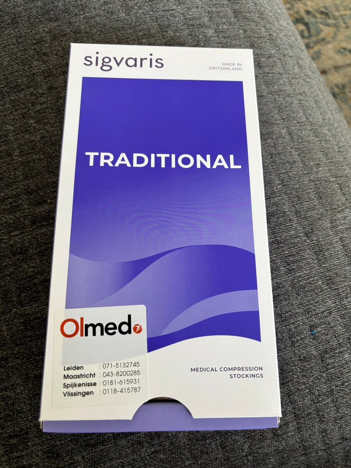 Nieuwe Sigvaris Traditional Steunkousen - Maat M Lang, Ophalen of Verzenden, Nieuw, Beige