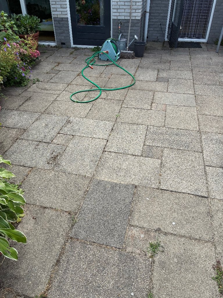 Betontegels 60x40, Tuin en Terras, Tegels en Klinkers, Ophalen, Gebruikt, 10 m² of meer, Beton