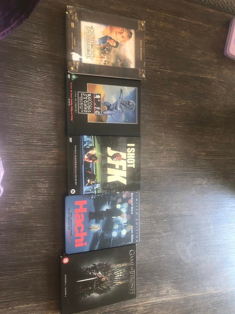 DVD Collectie: Game of Thrones, Hachi, JFK, Rolling Stones, Vanaf 16 jaar, Ophalen of Verzenden, Gebruikt, Overige genres