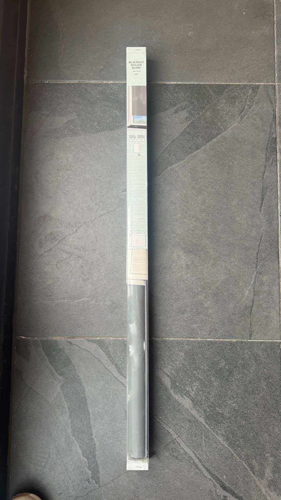 Nieuw verduisterend rolgordijn -  80x170 cm, Nieuw, Grijs, 150 tot 200 cm, 50 tot 100 cm