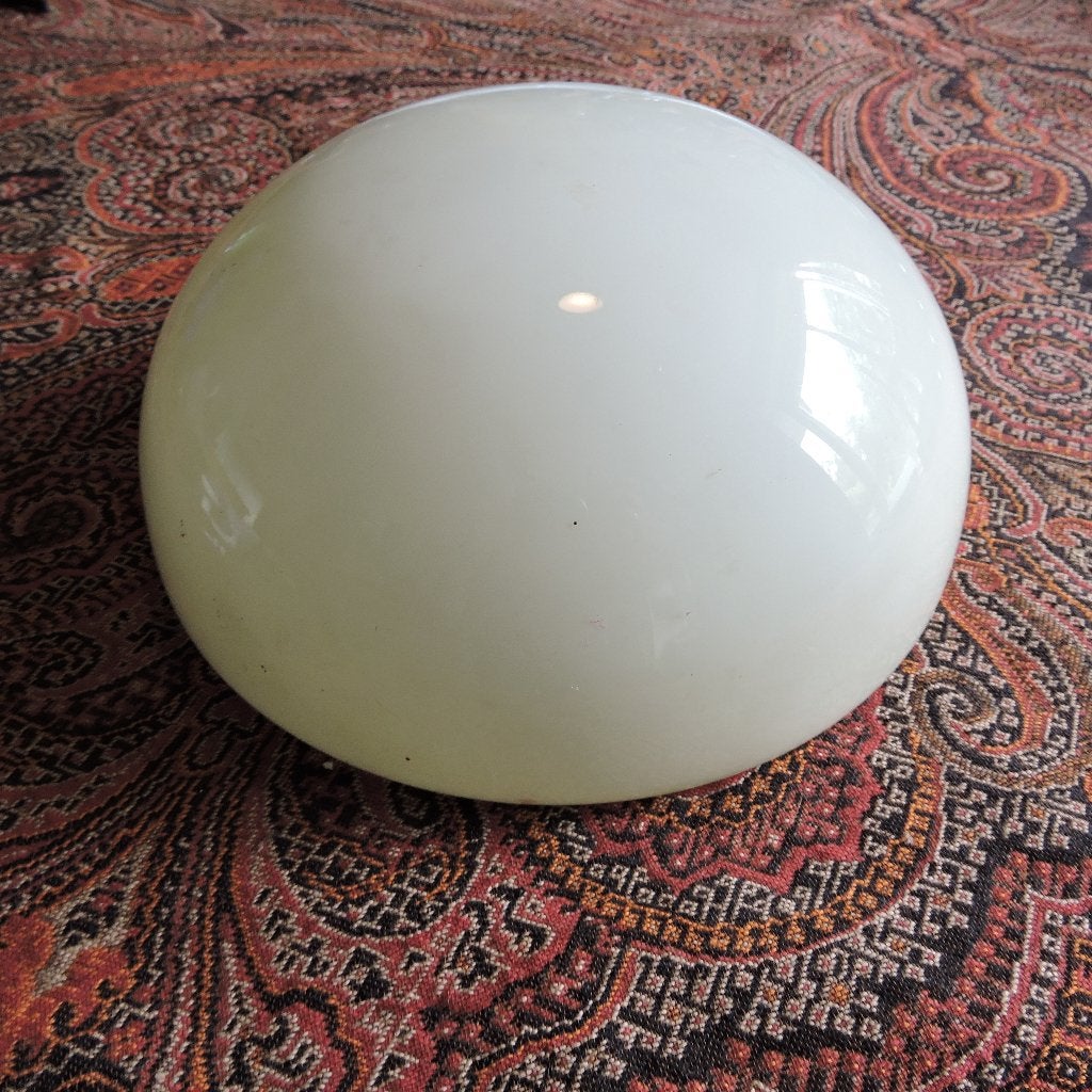 Vintage lampenkap opaline glas bolvormig, Ophalen of Verzenden, Zo goed als nieuw, Rond