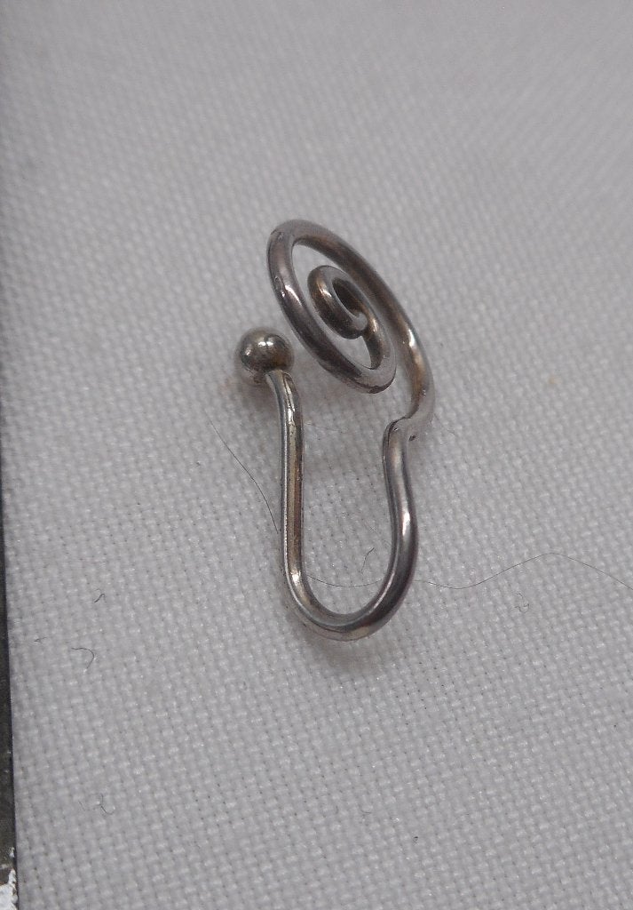 Zilveren neus piercing clips (zonder gaatje) nr.2028, Sieraden, Tassen en Uiterlijk, Piercings, Verzenden, Zo goed als nieuw, Zilver