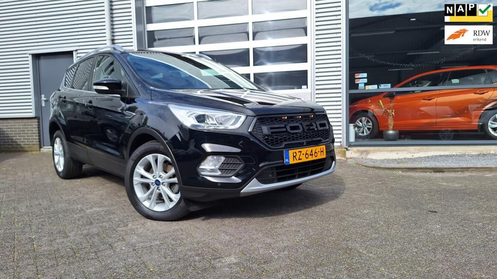 Ford Kuga 1.5 EcoBoost Titanium/Nav*Camera*Pdc V/A*Trekhaak*, 4 cilinders, Leder en Stof, Origineel Nederlands, Bedrijf