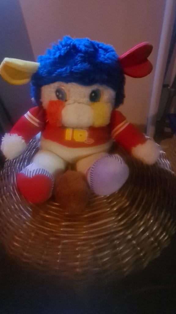 Vintage Poppel Voetbal Knuffel Jaren '80, Kinderen en Baby's, Speelgoed | Knuffels en Pluche, Gebruikt, Overige typen, Overige karakters