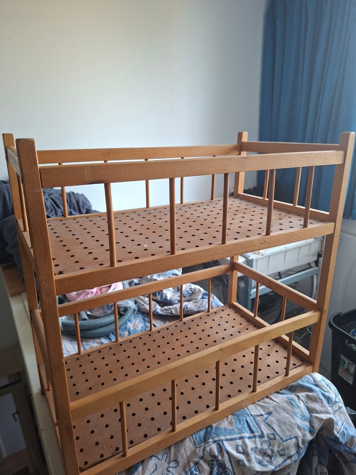 Houten stapelbed voor poppen of knuffels, Kinderen en Baby's, Ophalen of Verzenden, Gebruikt, Overige typen