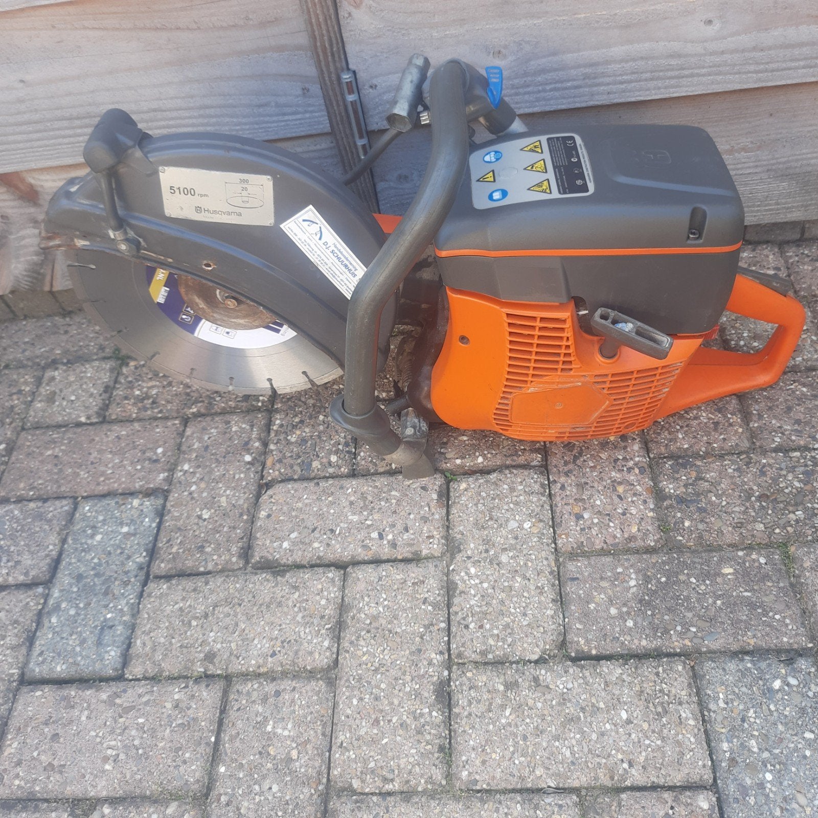 beton zaag, Tuin en Terras, Grasmaaiers, Ophalen, Gebruikt, 50 cm of meer