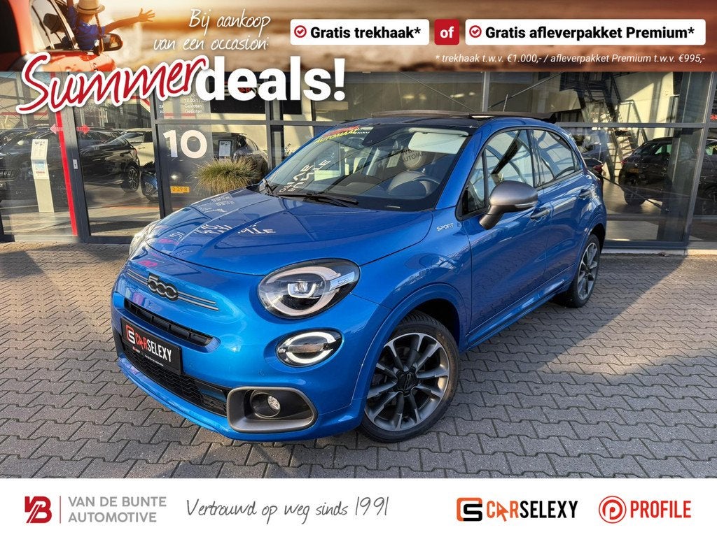 Fiat 500X 1.5 Hybrid Sport Cabriolet *ACC & Navi*, Auto's, Fiat, 12 maanden, 1380 kg, Gebruikt, Euro 6