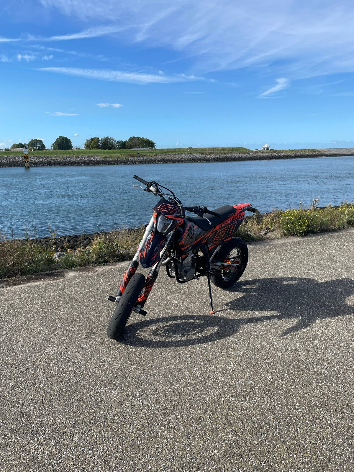 KTM 530 EXC Supermoto 2010 11kW, Sportuitlaat, Gebruikt, Particulier, 11 kW of minder