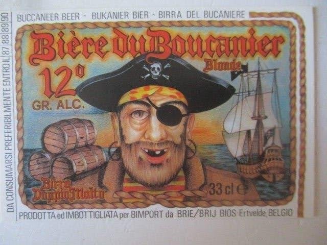 bieretiket Belgie 16-7 (O31) bios, Ophalen of Verzenden, Gebruikt, Overige typen, Overige merken