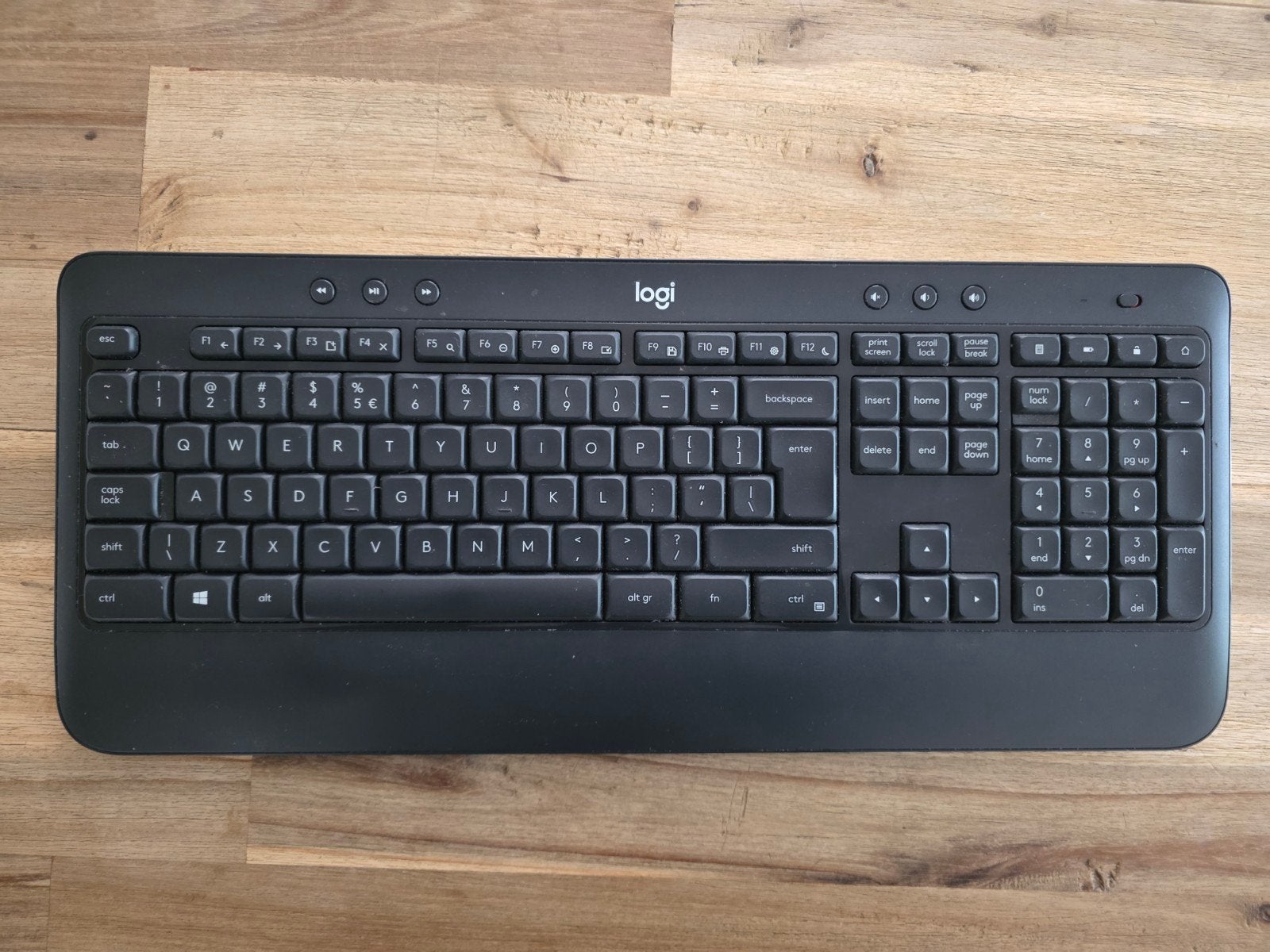Logitech K540 Draadloos Toetsenbord Keyboard, Ophalen, Gebruikt, Logitech, Multimediatoetsen