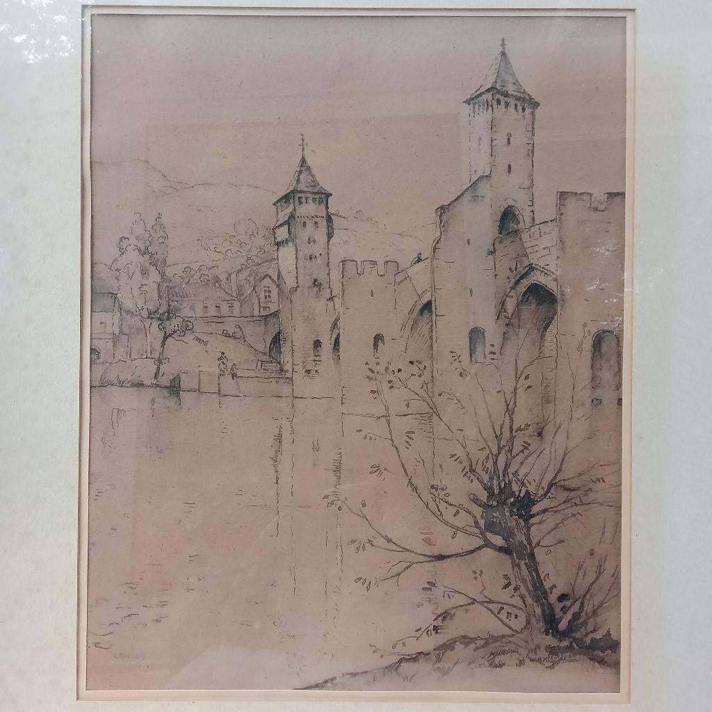 Aquarel inkttekening willem alexander knip, Ophalen