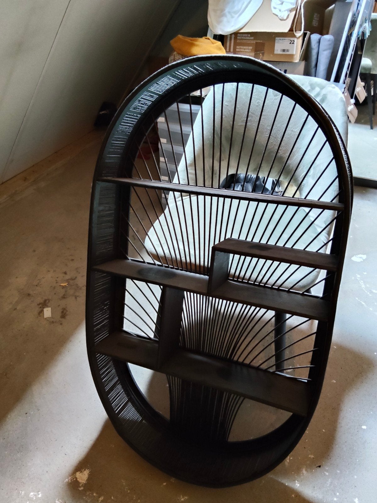 Casa zwart rotan wandrek - Zo goed als nieuw, Ophalen, Zo goed als nieuw