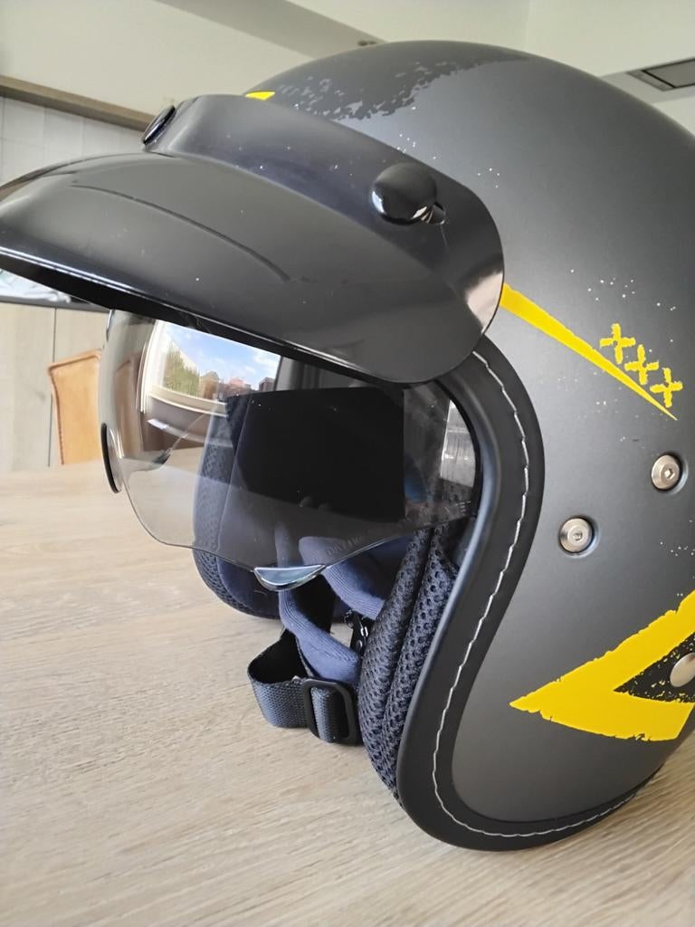 HJC helm in nieuwe staat met uitschuifbare bril te Ravels, Ophalen, Tweedehands, XL, HJC