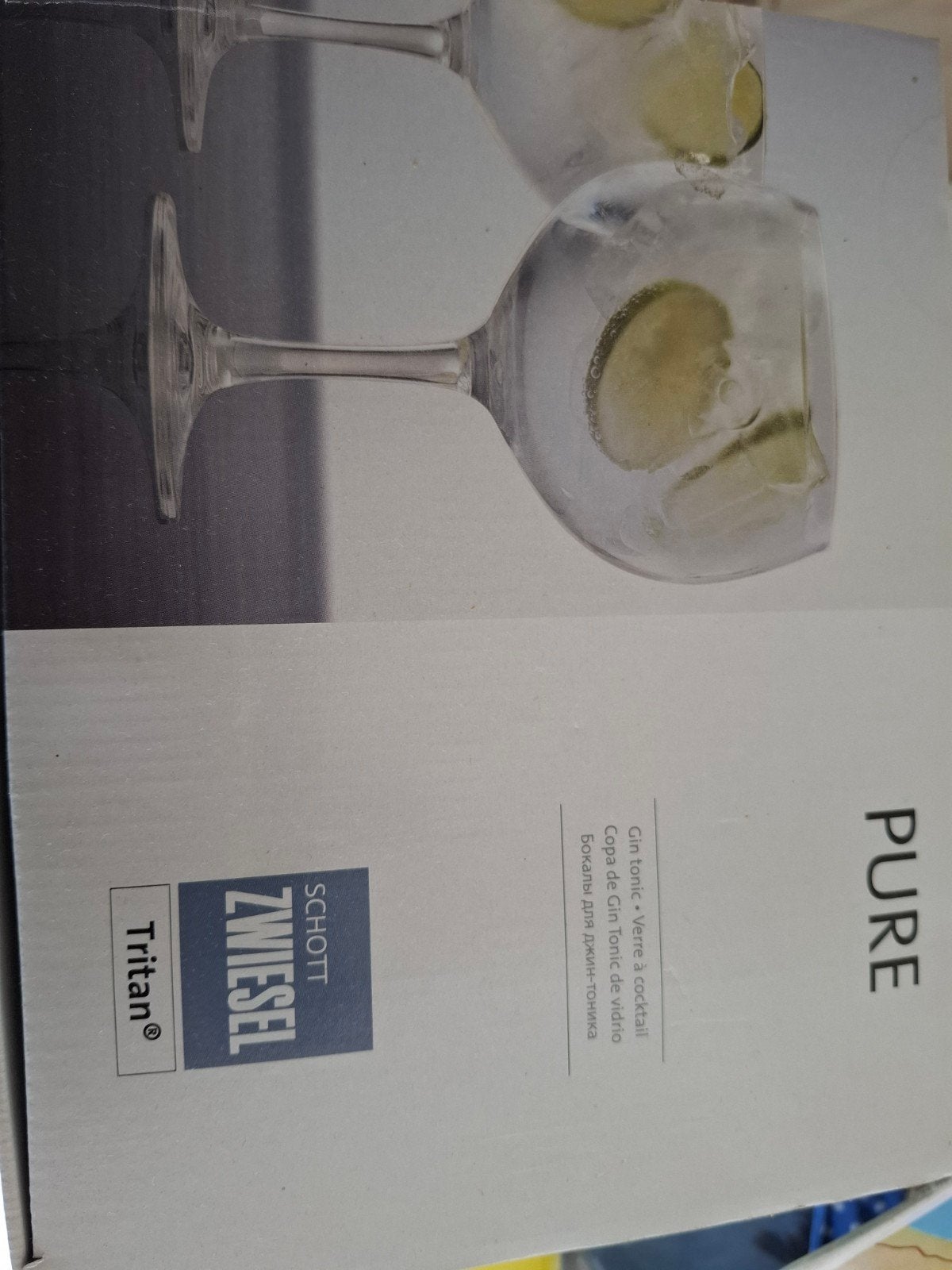 2 Schott Zwiesel Pure Gin Tonic glazen - Nieuw in doos, Ophalen of Verzenden, Nieuw, Glas, Modern