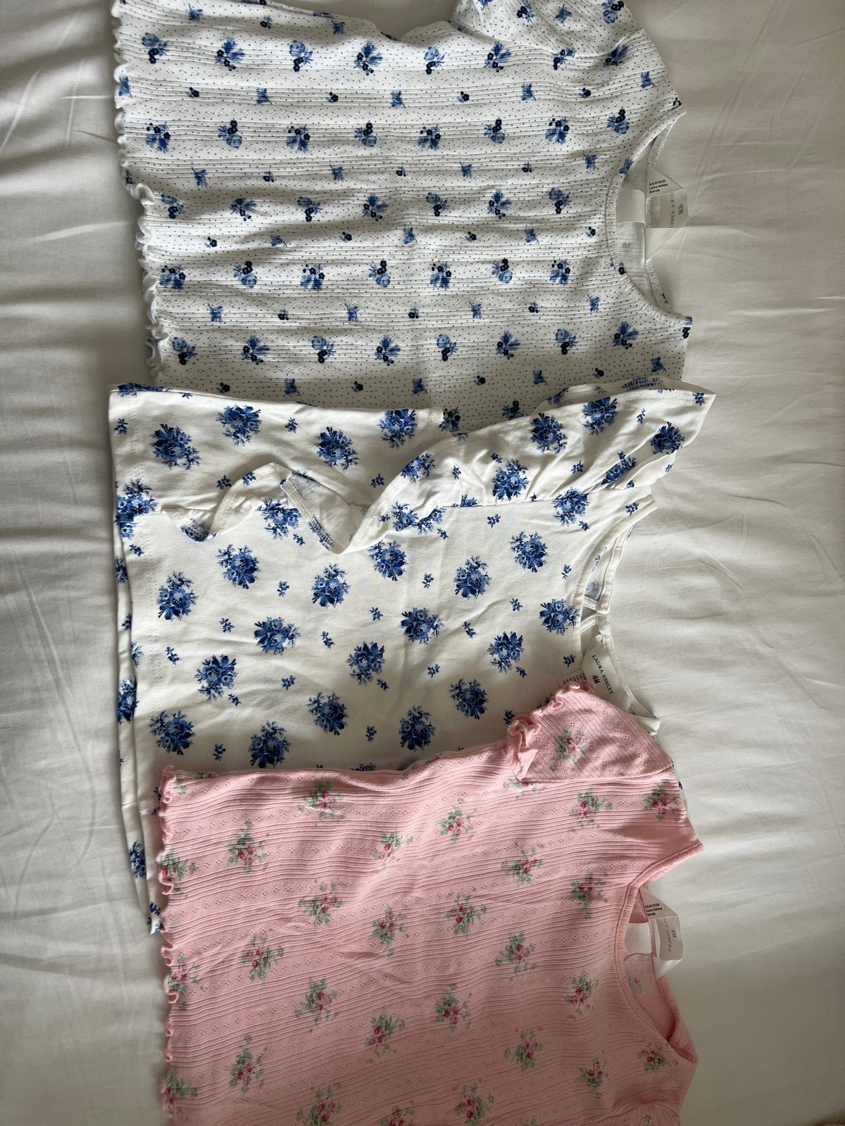 Laura Ashley X H&M shirts maat 110/116, Ophalen, Zo goed als nieuw, Meisje, Shirt of Longsleeve