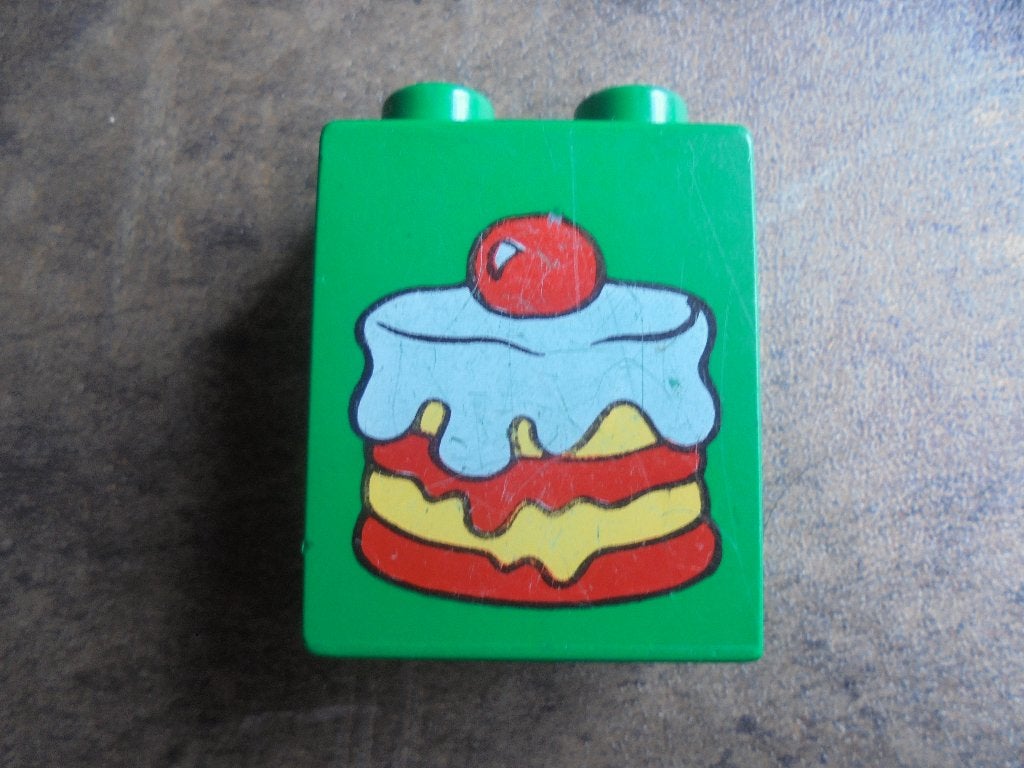 Lego Duplo Brick 1x2x2 (zie foto's), Ophalen of Verzenden, Gebruikt, Losse stenen, Duplo
