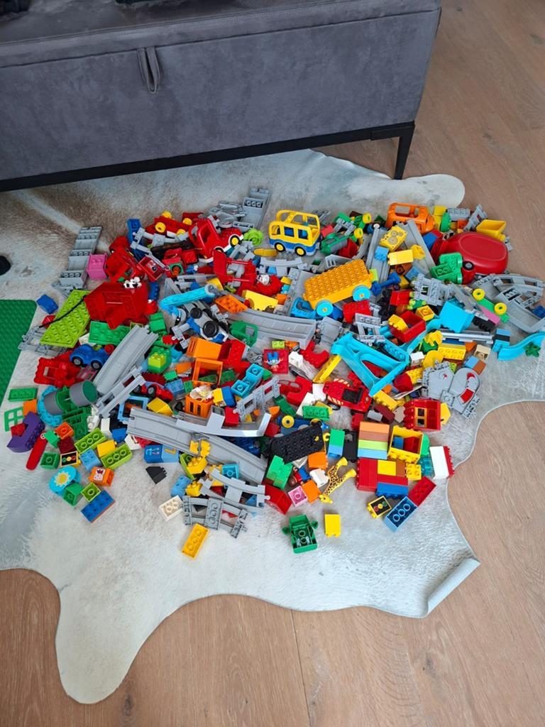 Duplo, inclusief trein en treinbaan, Ophalen of Verzenden, Zo goed als nieuw, Duplo