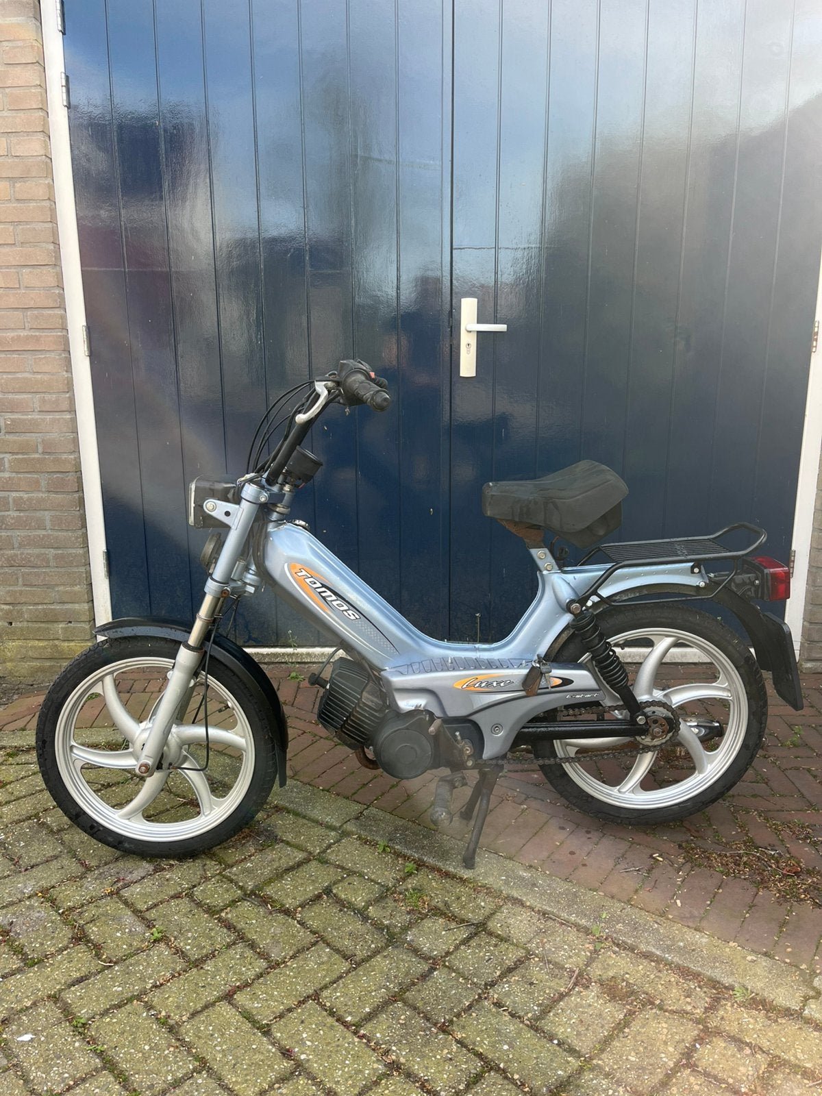 Tomos e-start blauw, Fietsen en Brommers, Brommers | Tomos, Ophalen, Standard