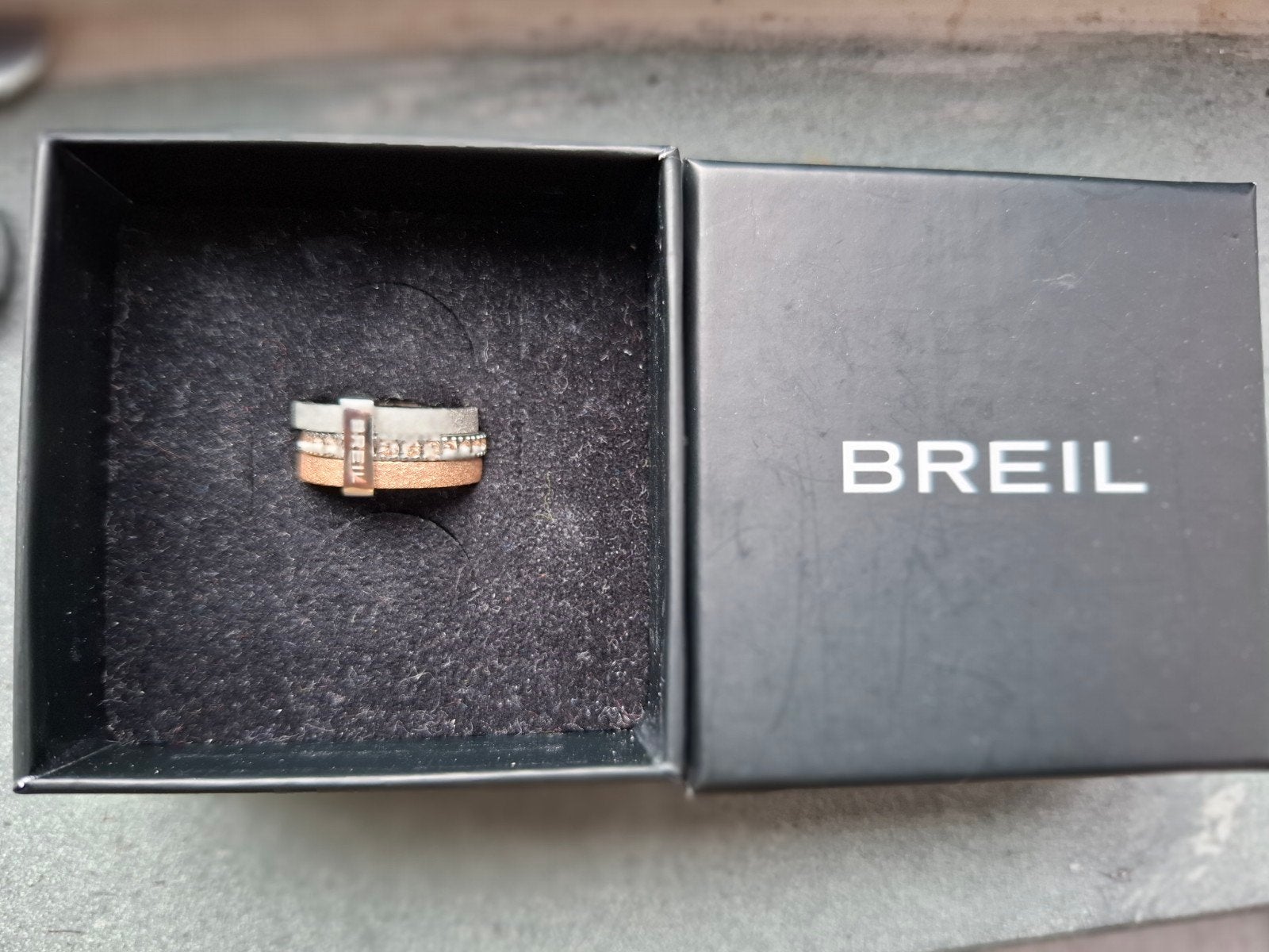 Breil Damesring 2-kleurig, maat 14 (17,2 mm), met doos, Ophalen