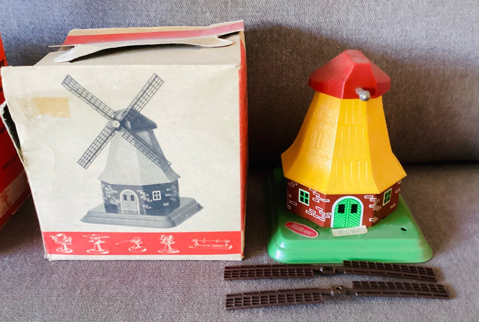 Oude Wilesco Windmolen M68,stoommachine,onbespeeld in doos!, Ophalen