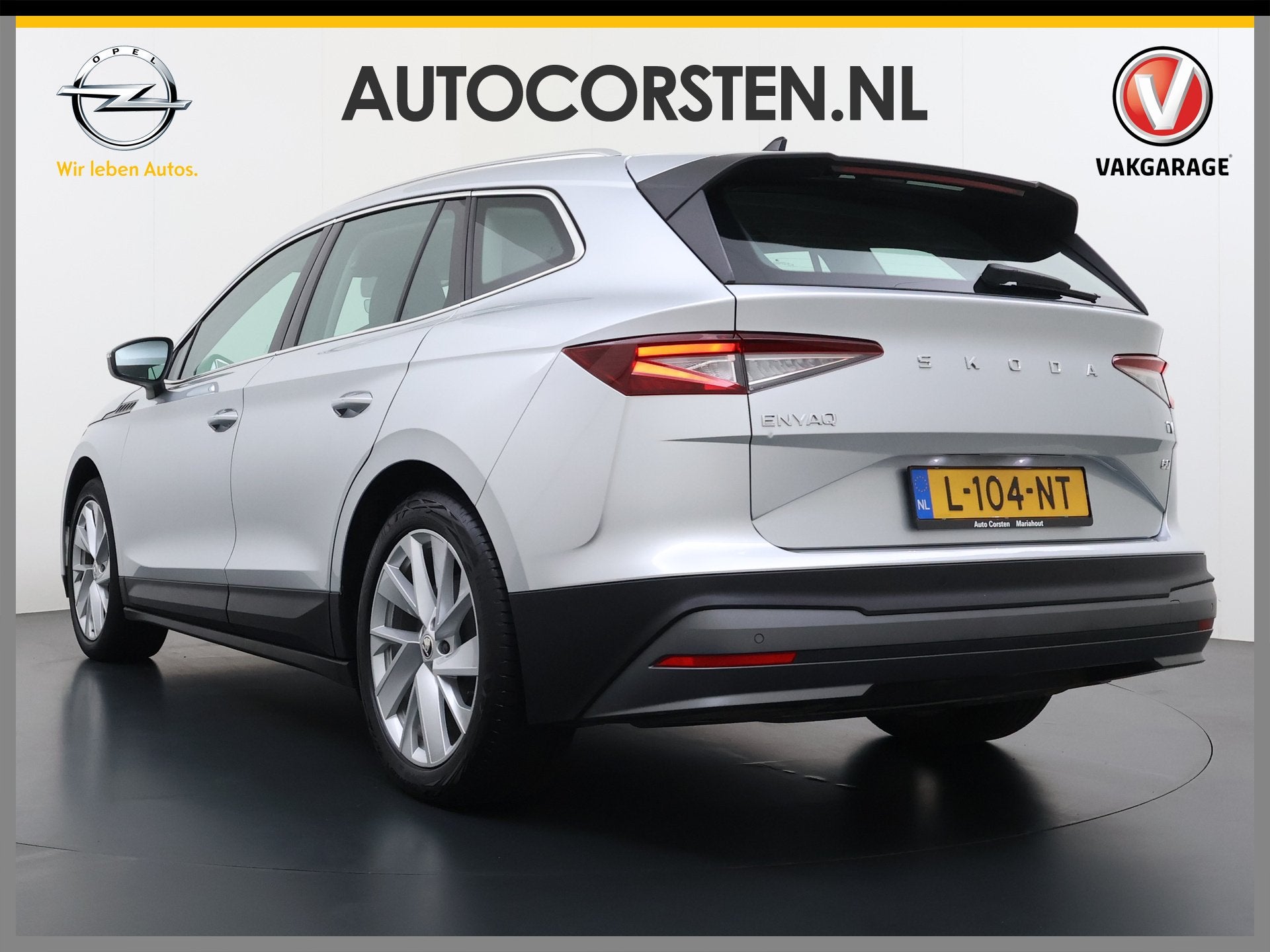 Skoda Enyaq iV 60 SOH 91% Apple Carplay Android Auto Navi Ec, Automaat, Achterwielaandrijving, Gebruikt, Zwart