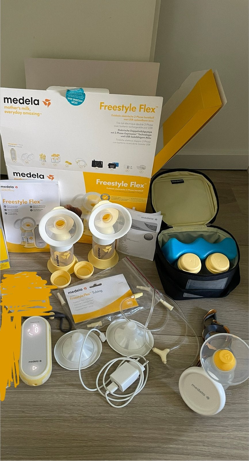 Medela Freestyle Flex kolf, Ophalen of Verzenden, Gebruikt