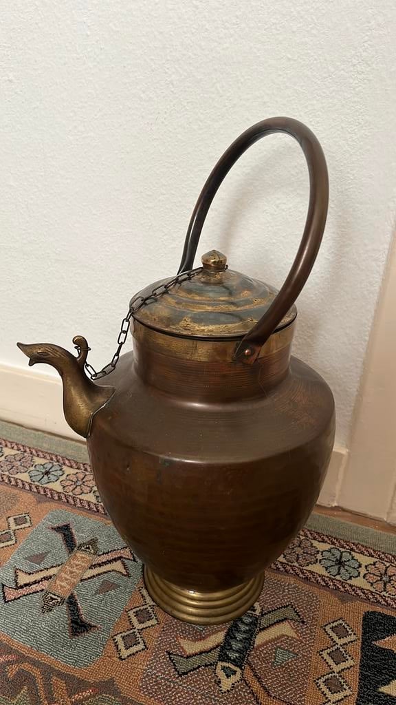 Ottomaanse waterkan in rood en geel koper, Ophalen of Verzenden, Koper