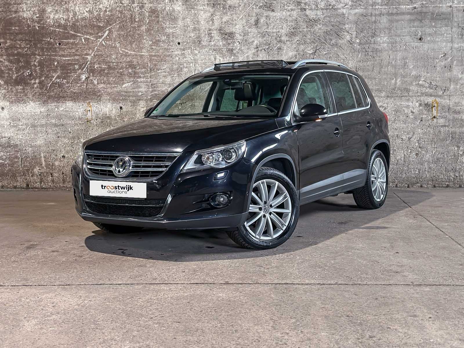 Volkswagen Tiguan 2.0 TSI Track&Field 4Motion 200pk 2008, L-, Auto's, Gebruikt, 4 cilinders, 1984 cc, Zwart