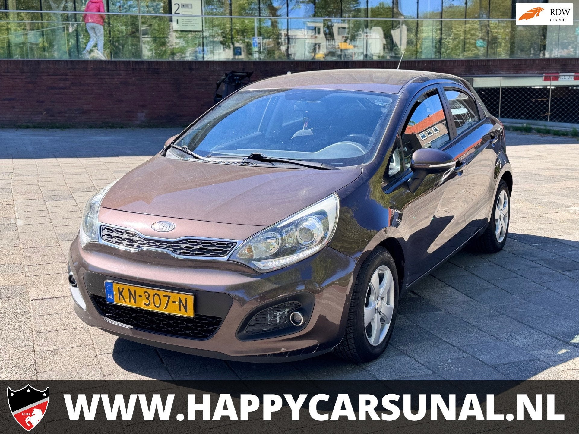 Kia Rio 1.2 CVVT, AIRCO, NAP, APK, Euro 5, Gebruikt, 4 cilinders, Bruin