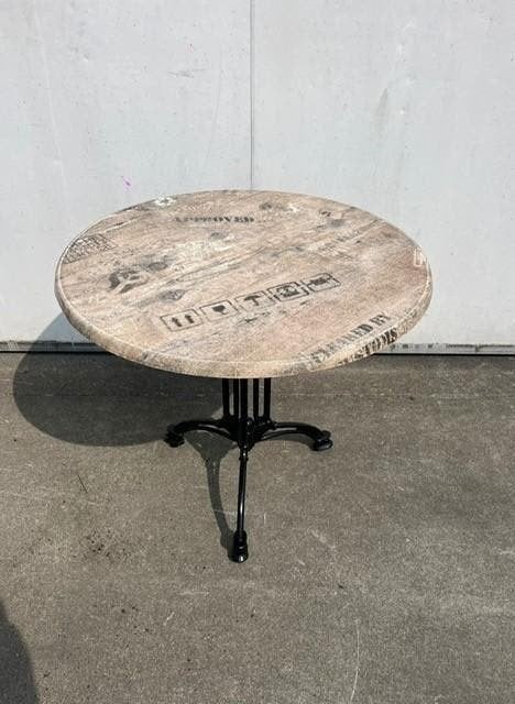 4 stuks nette horeca bistro terrastafels rond 80 cm outdoor, Ophalen, Zo goed als nieuw