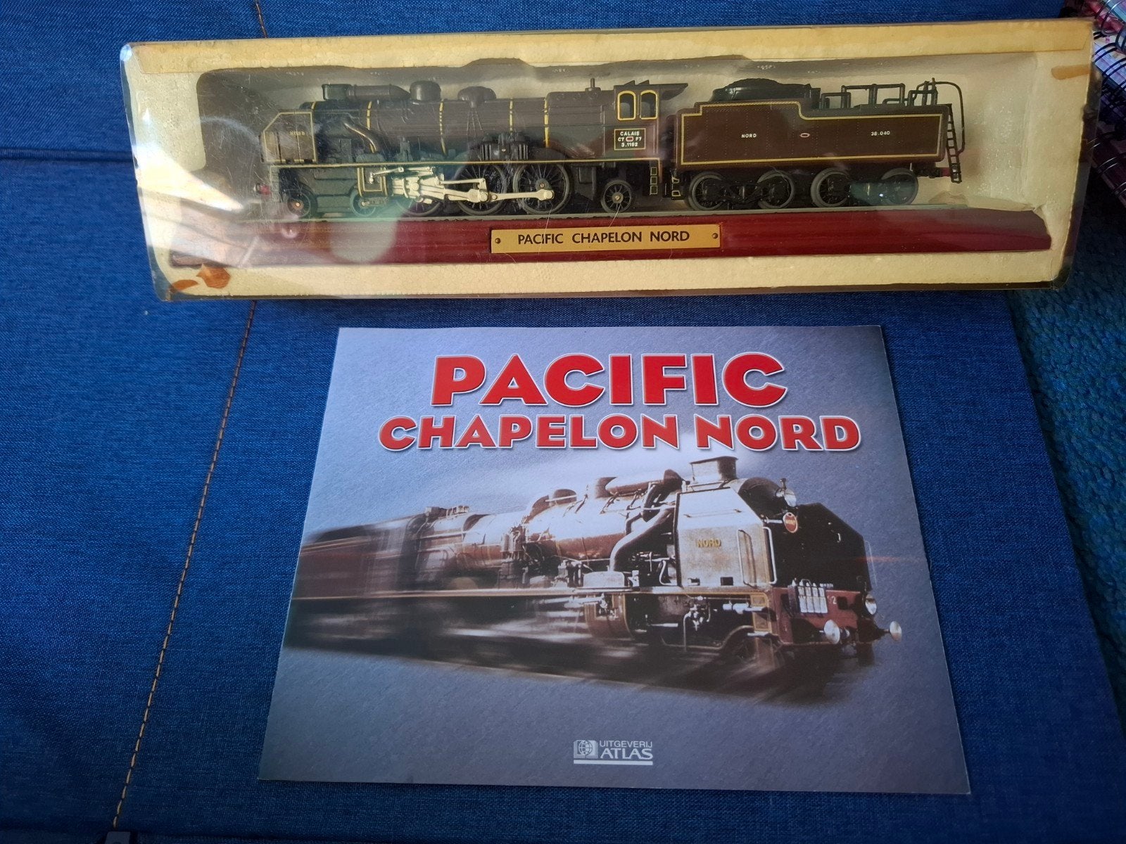 Pacific Chapelon Nord Locomotief - Uitgeverij Atlas, Overige merken, Locomotief, Gelijkstroom of Wisselstroom, Ophalen of Verzenden