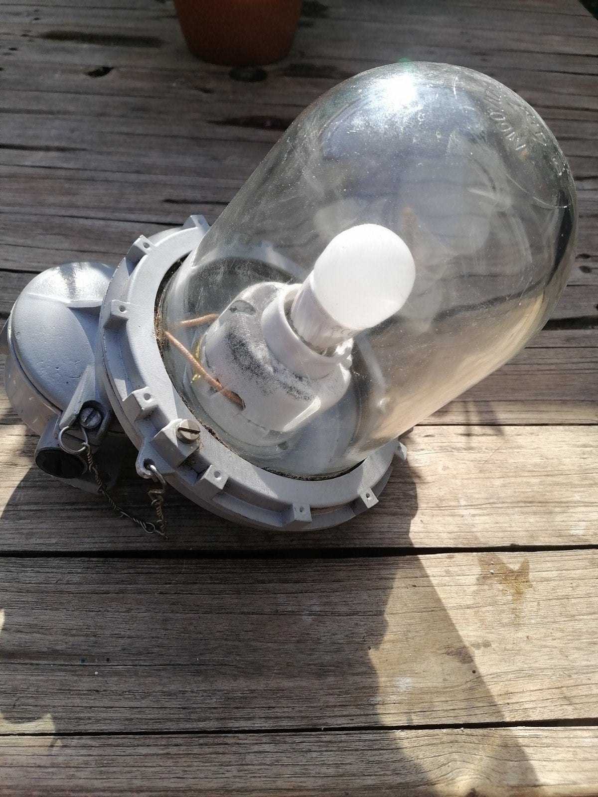 Originele Industriële Bunkerlamp - Made in Holland, Ophalen of Verzenden