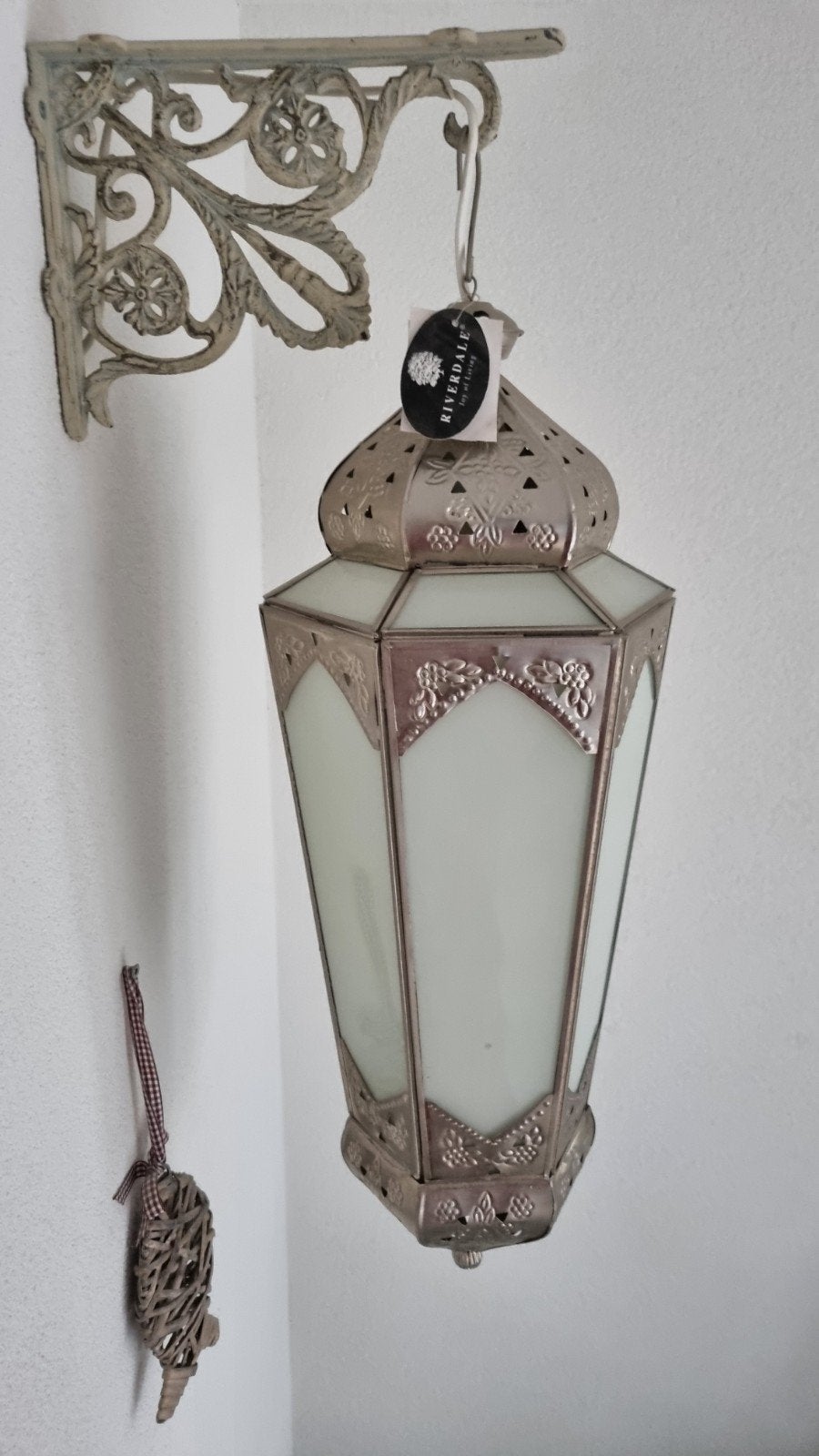 2 x Riverdale Oosterse lantaarn/lamp met snoer en fitting, Ophalen of Verzenden
