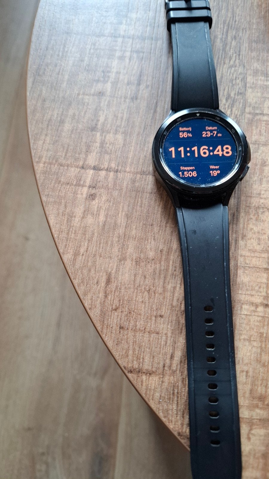Samsung Galaxy Watch 4 Classic 46mm Zwart, Ophalen, Gebruikt, Zwart, GPS