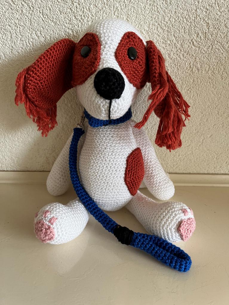 Gehaakte knuffel - Hond - Cavalier King Charles Spaniel, Ophalen of Verzenden, Nieuw, Hond
