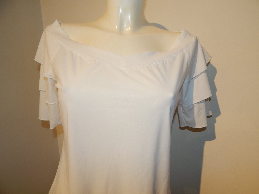 Studio Anneloes wit travel shirt wijde hals laagjes mouw M, Maat 38/40 (M), Studio Anneloes, Verzenden, Wit