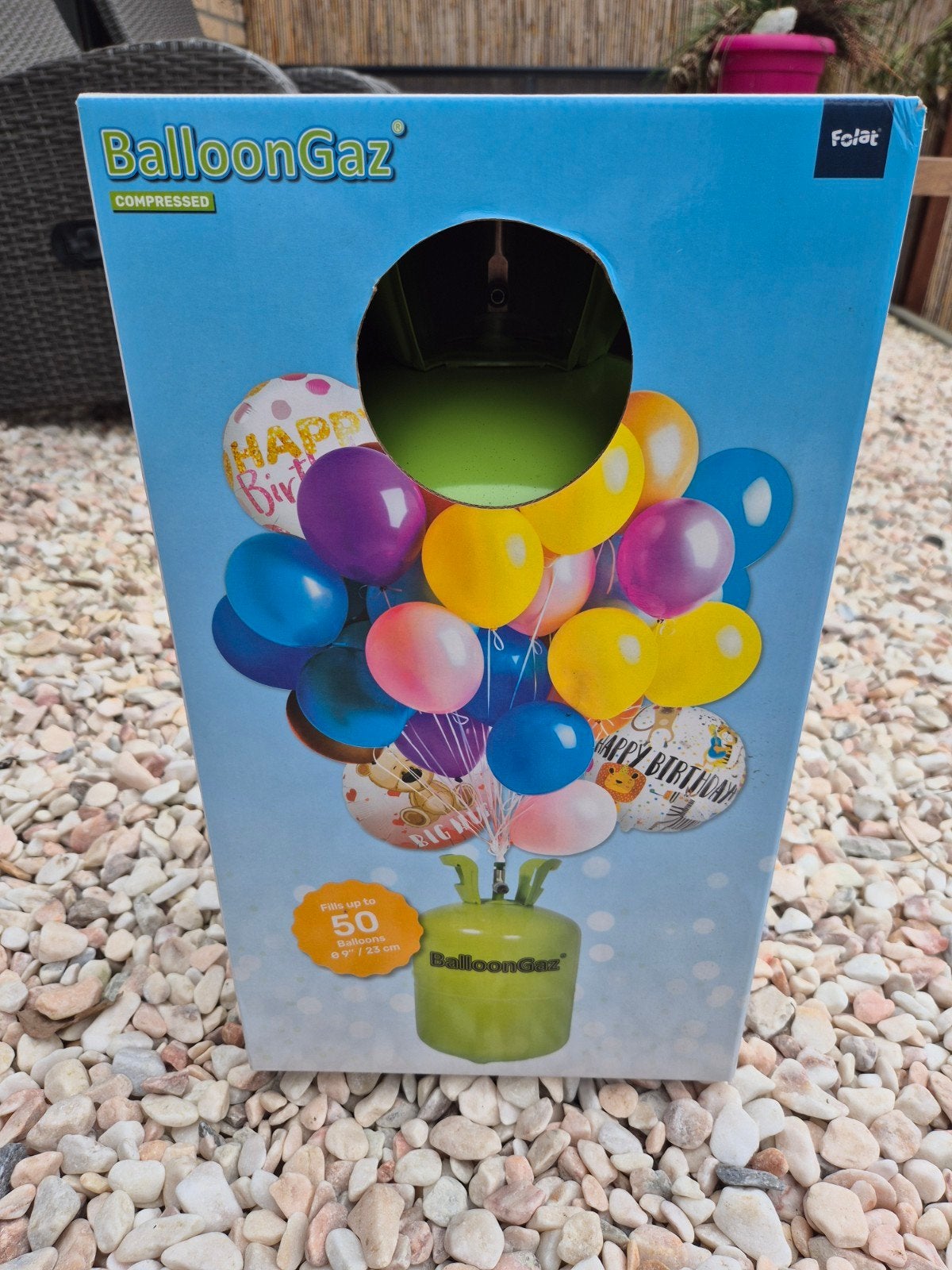 Heliumtank voor ballonnen * Folat BalloonGaz, Ophalen of Verzenden, Nieuw, Versiering