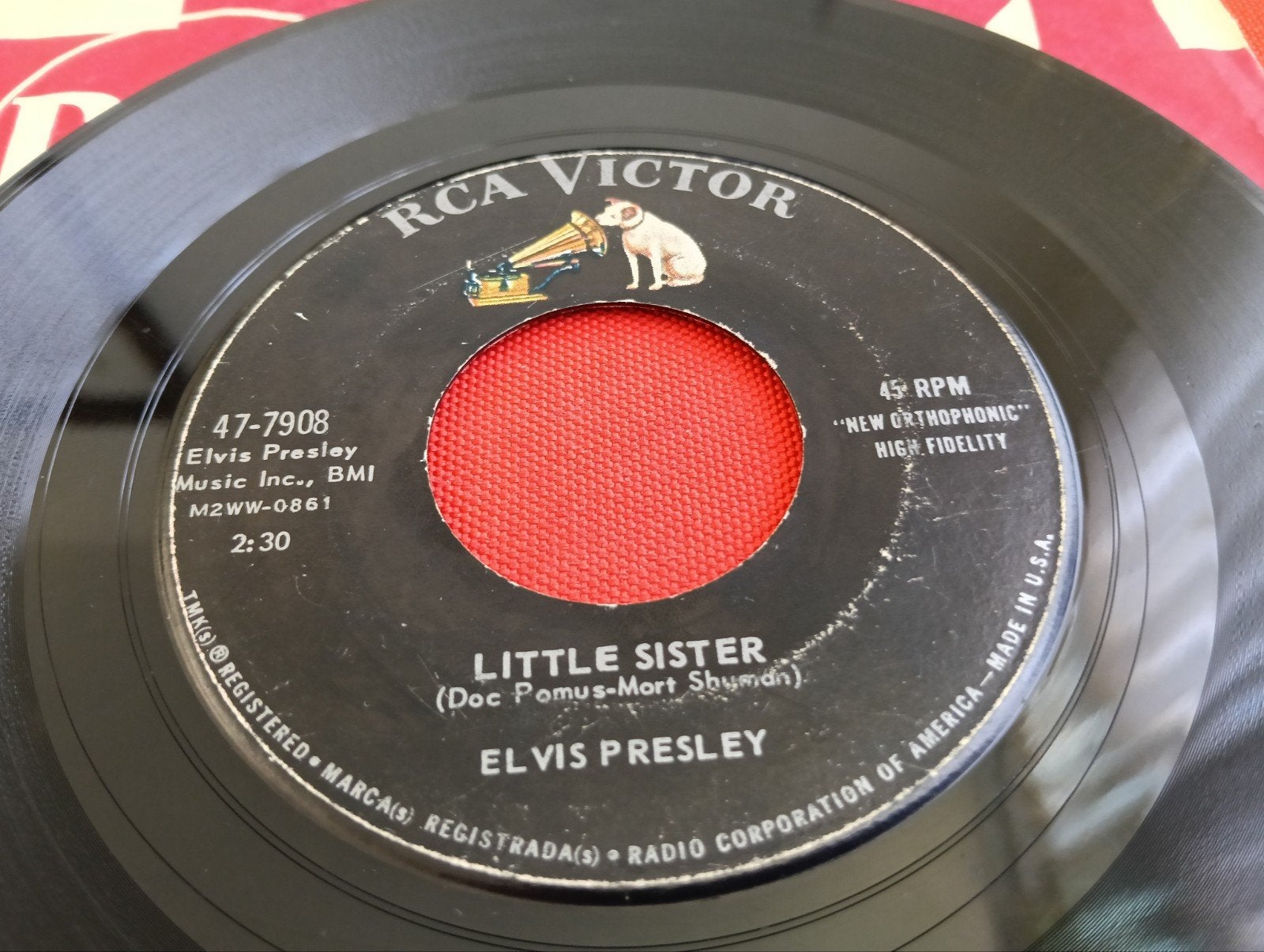 ELVIS PRESLEY 1961 RCA LABEL ROCK ROLL, Verzenden, Zo goed als nieuw, Pop